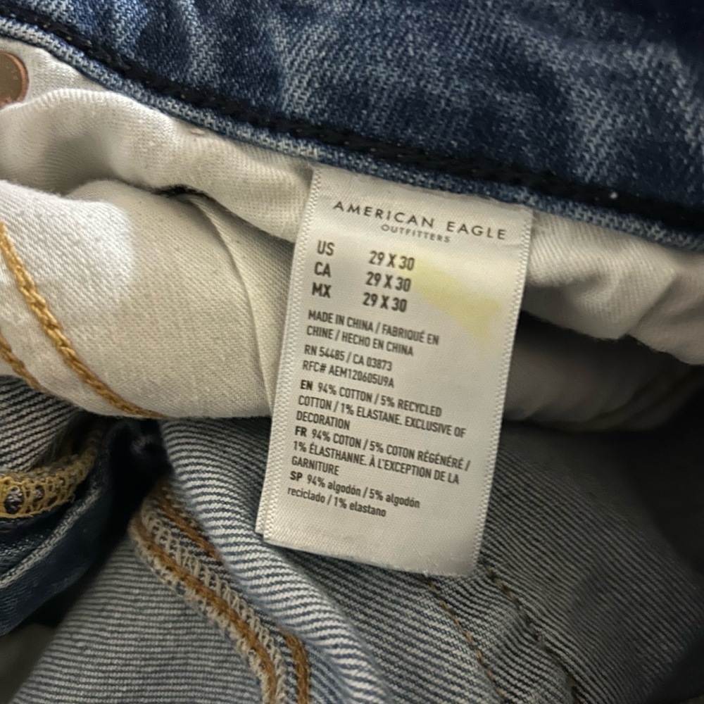 American Eagle Outfitters Ripped Indigo Skinny Jeans - Picture 9 of 10